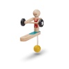 Drewniany akrobata podnoszący ciężary (poprawa koordynacji ręka-oko)